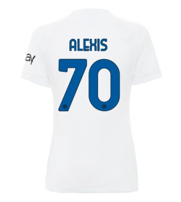 Inter Milan Alexis Sanchez #70 Replika Udebanetrøje Dame 2023-24 Kortærmet